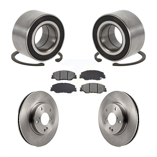 Wheel Bearing Disc Brake Rotors And Pads Front Kit For 2019-2022 Honda Insight