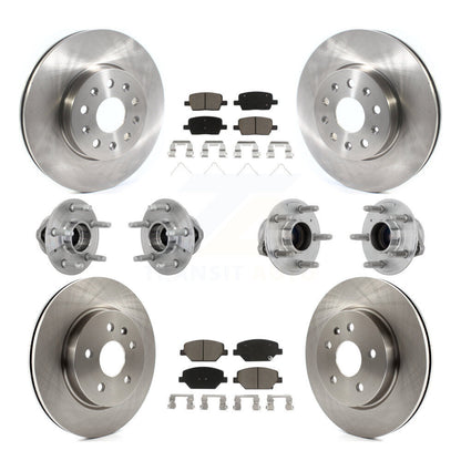 Hub Bearing Disc Brake Rotor And Pads Front Rear Kit (10Pc) For Chevrolet Camaro