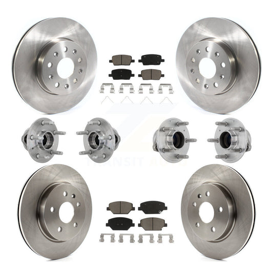 Hub Bearing Disc Brake Rotor And Pads Front Rear Kit (10Pc) For Chevrolet Camaro