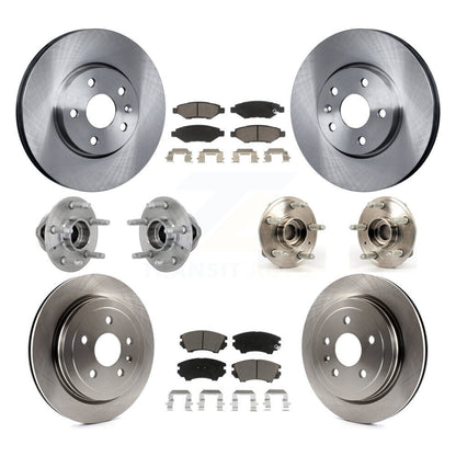 Hub Bearing Disc Brake Rotor And Pads Front Rear Kit (10Pc) For Chevrolet Camaro