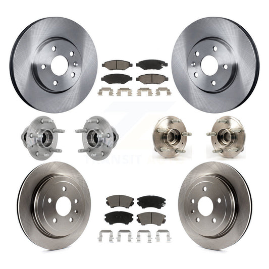 Hub Bearing Disc Brake Rotor And Pads Front Rear Kit (10Pc) For Chevrolet Camaro