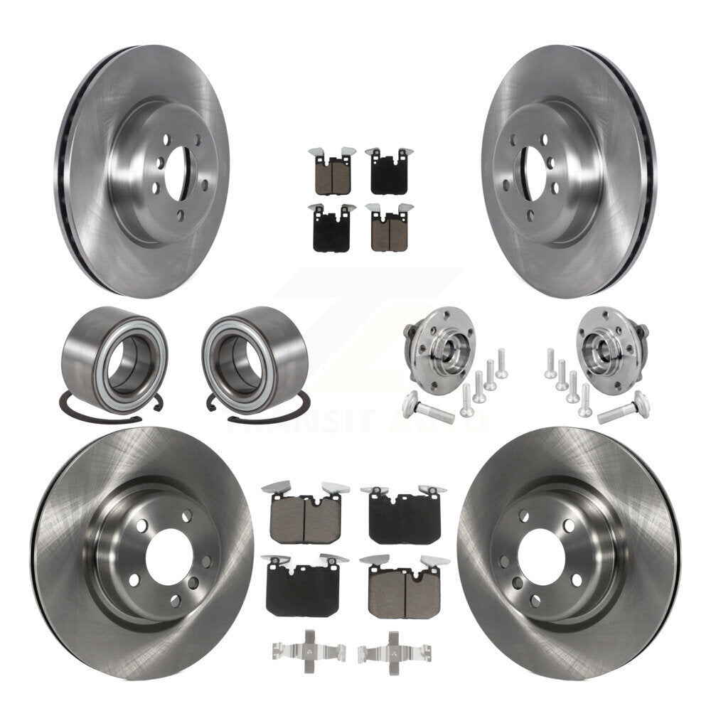 Hub Bearing Disc Brake Rotor Pad Shoe Front Rear Kit (10Pc) For BMW M240i xDrive