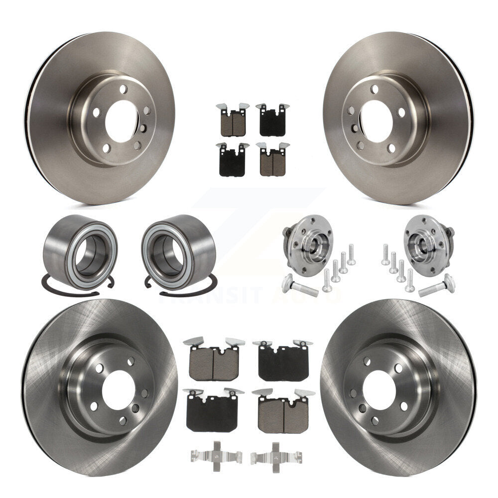 Hub Bearing Disc Brake Rotor Pad Shoe Front Rear Kit (10Pc) For BMW M240i xDrive