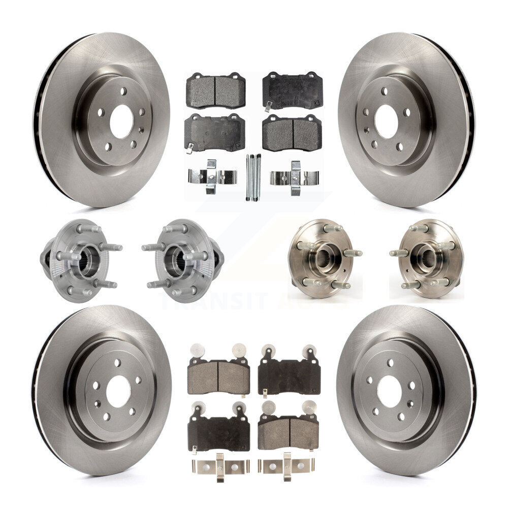 Hub Bearing Disc Brake Rotor And Pads Front Rear Kit (10Pc) For Chevrolet Camaro