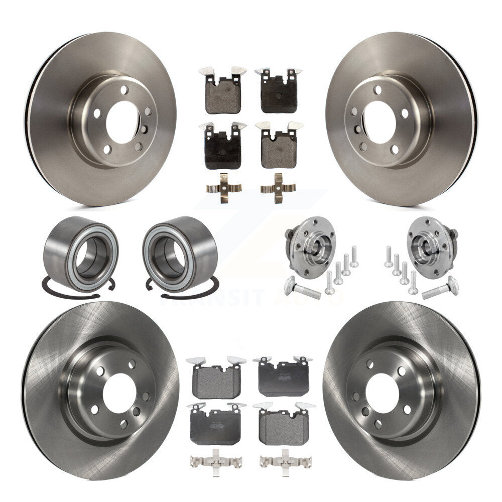 Hub Bearing Disc Brake Rotor Pad Shoe Front Rear Kit (10Pc) For BMW M240i xDrive