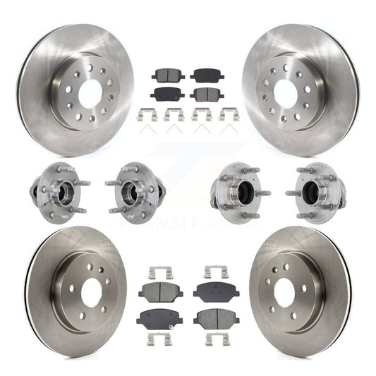 Hub Bearing Disc Brake Rotor And Pads Front Rear Kit (10Pc) For Chevrolet Camaro