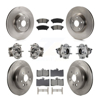 Hub Bearing Brake Rotor & Pad Front Rear Kit (10Pc) For Lexus GS350 RC300 GS450h
