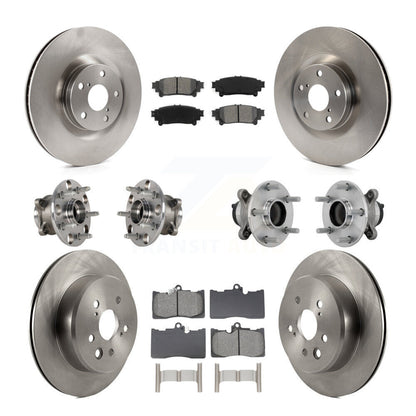 Hub Bearing Brake Rotor & Pad Front Rear Kit (10Pc) For Lexus IS300 IS350 IS200t