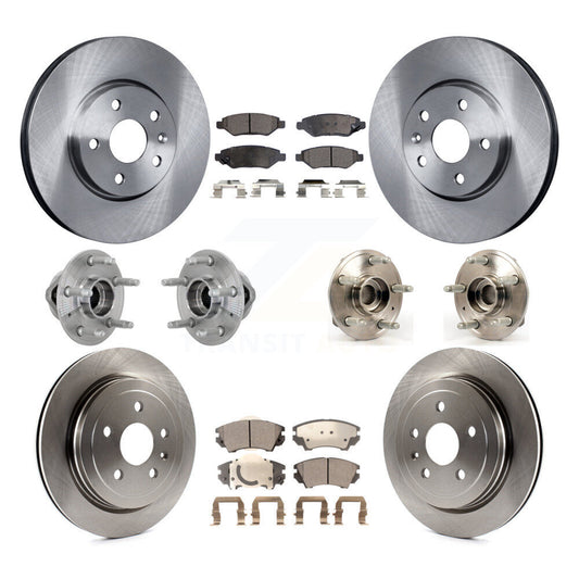 Hub Bearing Disc Brake Rotor And Pads Front Rear Kit (10Pc) For Chevrolet Camaro