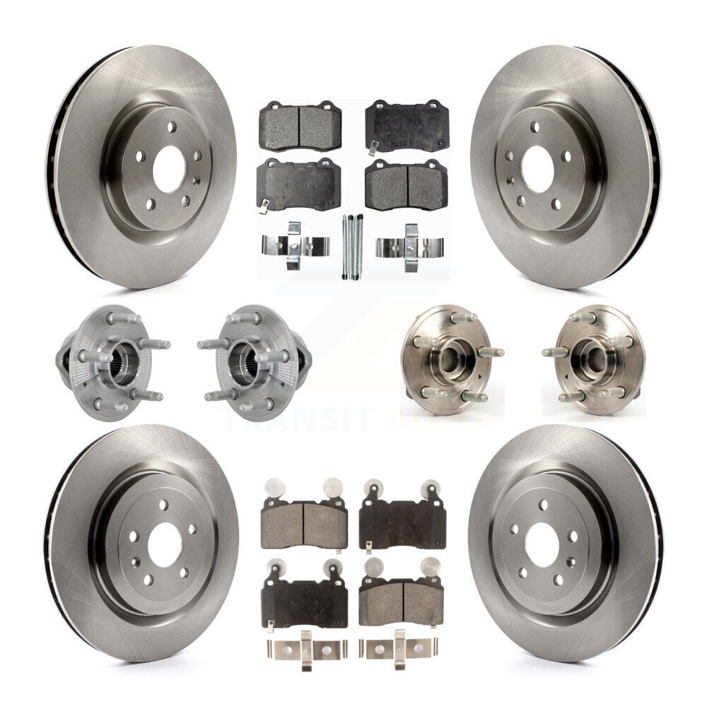 Hub Bearing Disc Brake Rotor And Pads Front Rear Kit (10Pc) For Chevrolet Camaro