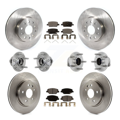 Hub Bearing Disc Brake Rotor And Pads Front Rear Kit (10Pc) For Chevrolet Camaro