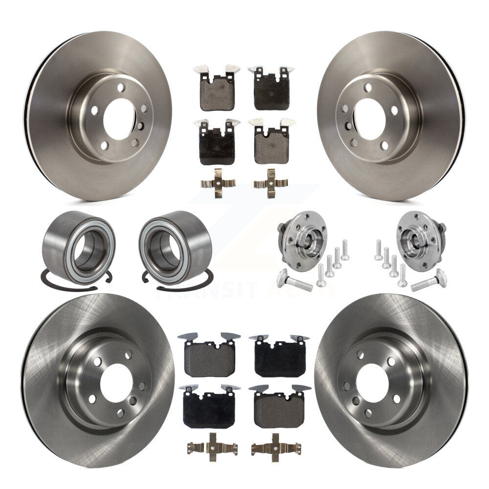 Hub Bearing Disc Brake Rotor Pad Shoe Front Rear Kit (10Pc) For BMW M240i xDrive
