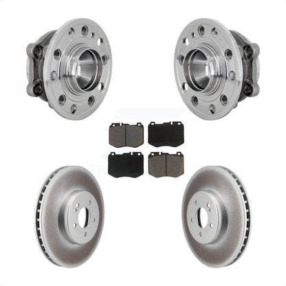 Hub Bearing Assembly Coat Brake Rotor Pad Front Kit For Mercedes-Benz C300 C350e