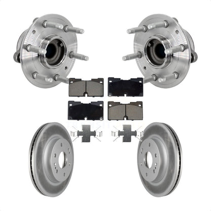 Hub Bearing Coated Brake Rotor Pad Front Kit For Chevrolet GMC Silverado 1500 XL