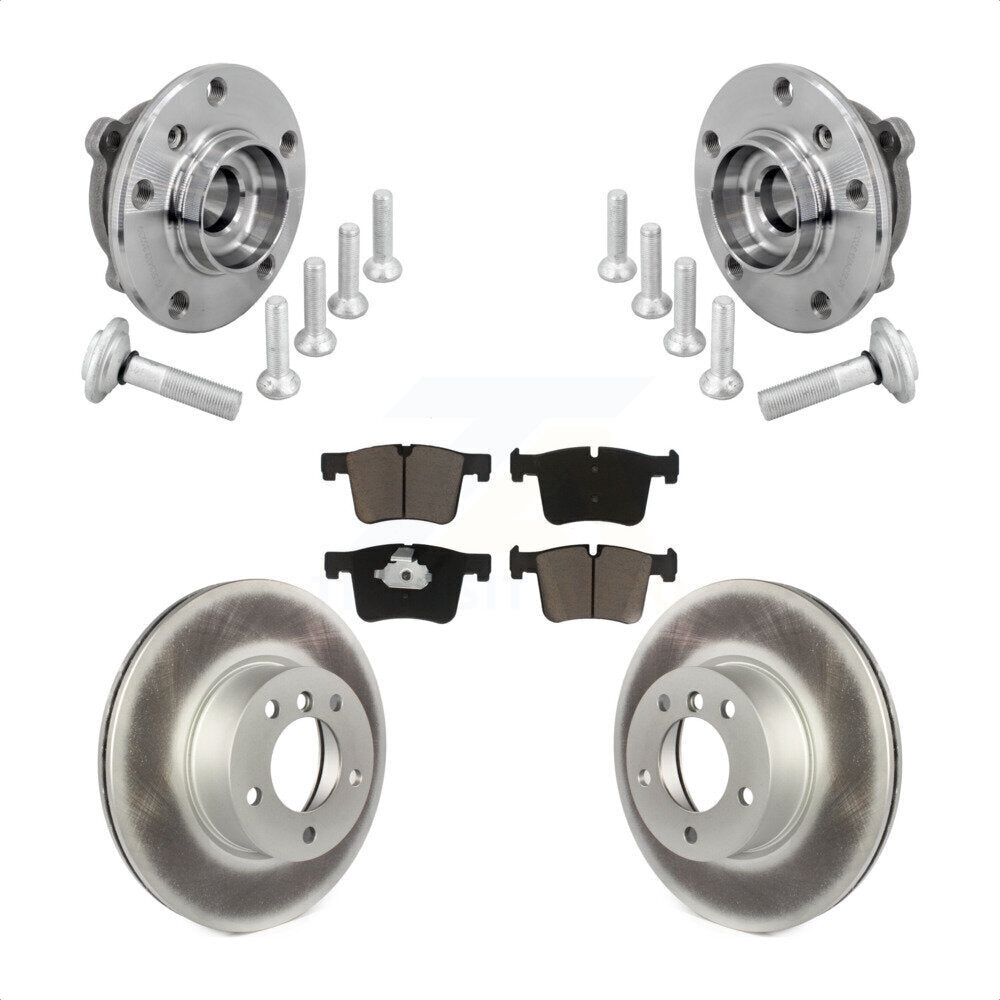 Hub Bearing Coat Brake Rotor Pad Front Kit For BMW 330i xDrive 230i 430i Gran GT