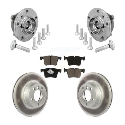 Hub Bearing Coat Brake Rotor Pad Front Kit For BMW 330i xDrive 230i 430i Gran GT