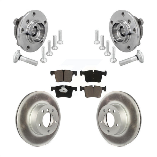 Hub Bearing Coat Brake Rotor Pad Front Kit For BMW 330i xDrive 230i 430i Gran GT