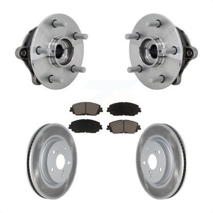 Hub Bearing Assembly Coated Disc Brake Rotor Pad Front Kit For Toyota RAV4 Venza