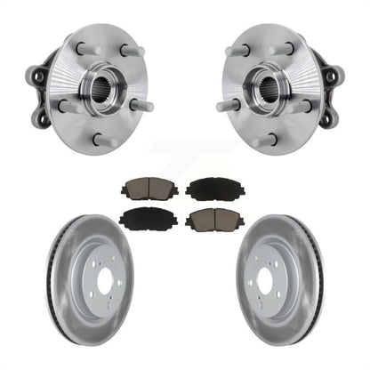 Hub Bearing Assembly Coated Disc Brake Rotors And Pads Front Kit For Toyota RAV4