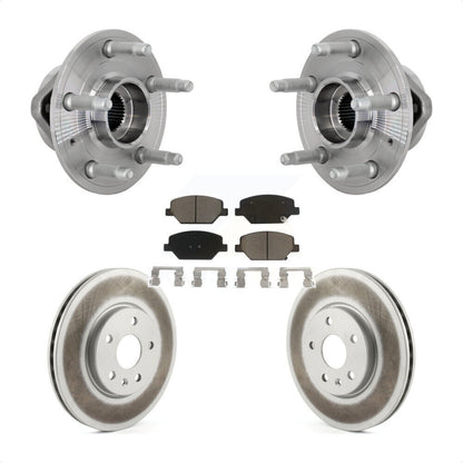 Hub Bearing Assembly Coated Disc Brake Rotor & Pads Front Kit For Buick Envision