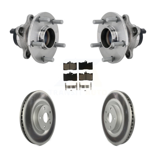Hub Bearing Coated Brake Rotor Pads Front Kit For Lexus GS350 RC300 RC350 GS450h