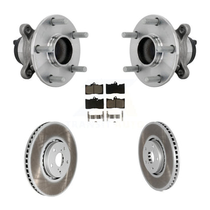 Hub Bearing Assembly Coat Brake Rotor Pad Front Kit For Lexus IS350 IS300 IS200t