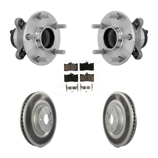 Hub Bearing Assembly Coat Brake Rotor Pad Front Kit For Lexus IS300 IS350 IS200t