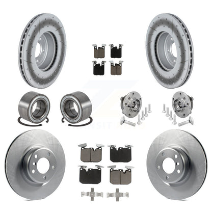 Hub Bearing Coat Brake Rotor Pad Shoe Front Rear Kit (10Pc) For BMW M240i xDrive