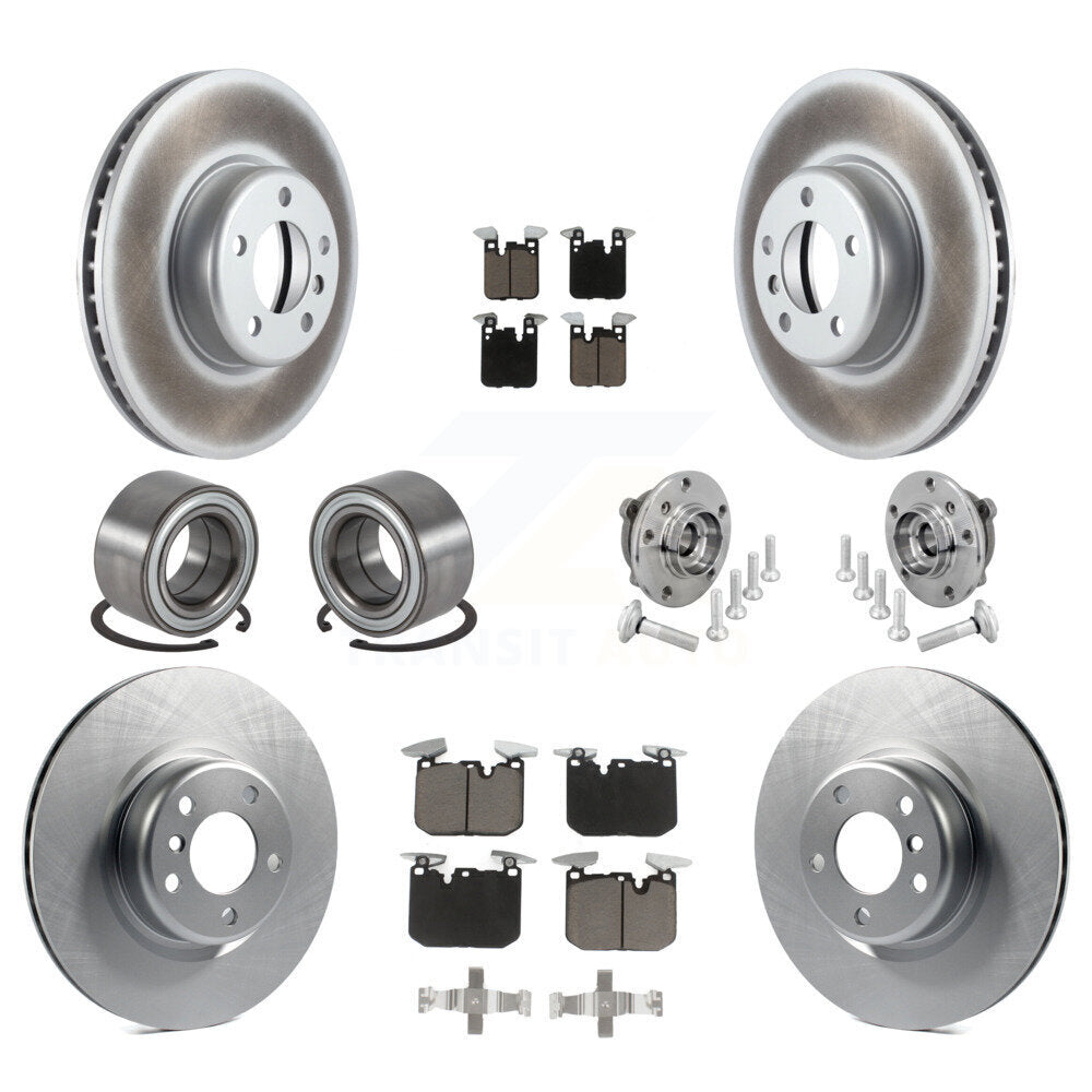 Hub Bearing Coat Brake Rotor Pad Shoe Front Rear Kit (10Pc) For BMW M240i xDrive
