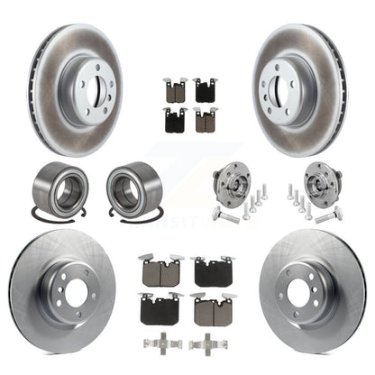 Hub Bearing Coat Brake Rotor Pad Shoe Front Rear Kit (10Pc) For BMW M240i xDrive