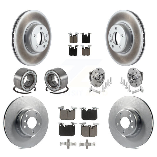 Hub Bearing Coat Brake Rotor Pad Shoe Front Rear Kit (10Pc) For BMW M240i xDrive