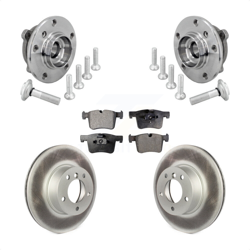 Hub Bearing Coat Brake Rotor Pad Front Kit For BMW 330i xDrive 230i 430i Gran GT