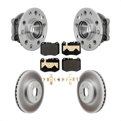 Hub Bearing Assembly Coat Brake Rotor Pad Front Kit For Mercedes-Benz C300 C350e