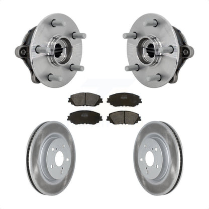 Hub Bearing Assembly Coated Disc Brake Rotor Pad Front Kit For Toyota RAV4 Venza