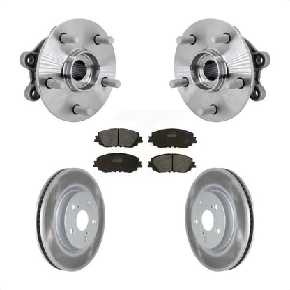 Hub Bearing Assembly Coated Disc Brake Rotors And Pads Front Kit For Toyota RAV4