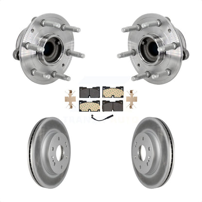 Hub Bearing Coated Brake Rotor Pad Front Kit For Chevrolet GMC Silverado 1500 XL