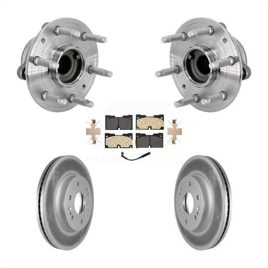 Hub Bearing Coated Brake Rotor Pad Front Kit For Chevrolet GMC Silverado 1500 XL