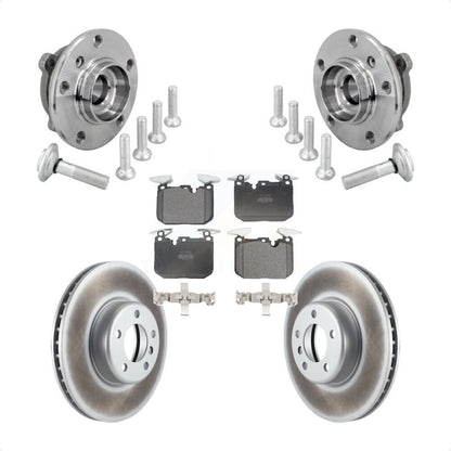 Hub Bearing Coated Brake Rotor Pad Front Kit For BMW 330i xDrive 440i Gran Coupe