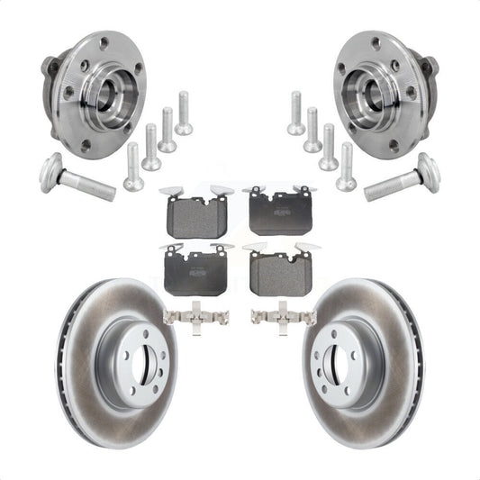 Hub Bearing Coated Brake Rotor Pad Front Kit For BMW 330i xDrive 440i Gran Coupe