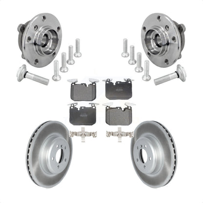Hub Bearing Coated Brake Rotor Pad Front Kit For BMW 340i xDrive 440i Gran Coupe