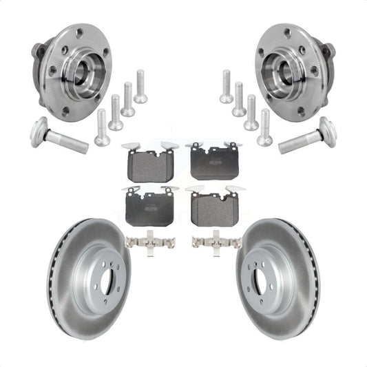Hub Bearing Coated Brake Rotor Pad Front Kit For BMW 340i xDrive 440i Gran Coupe