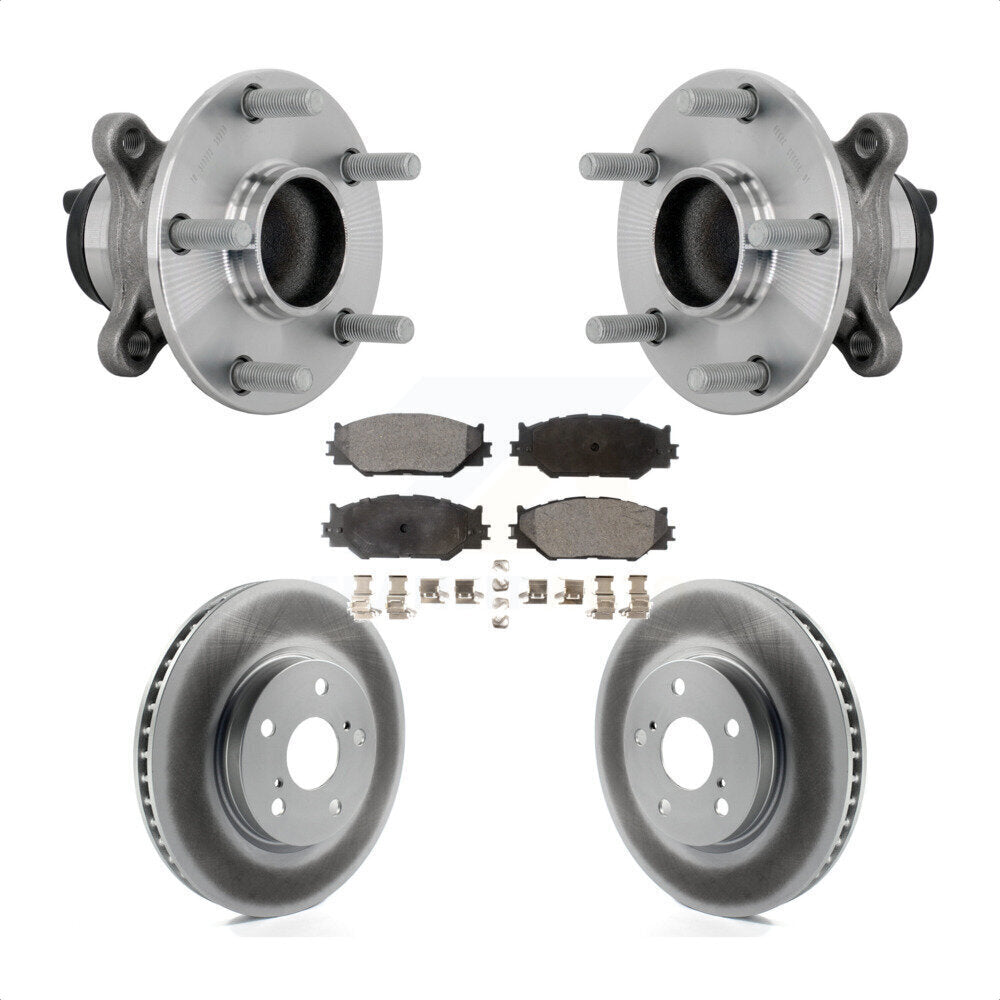 Hub Bearing Coat Brake Rotor Pads Front Kit For Lexus IS250 With F Sport Package