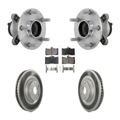Hub Bearing Assembly Coat Brake Rotor Pad Front Kit For Lexus IS300 IS350 IS200t