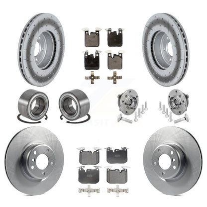 Hub Bearing Coat Brake Rotor Pad Shoe Front Rear Kit (10Pc) For BMW M240i xDrive
