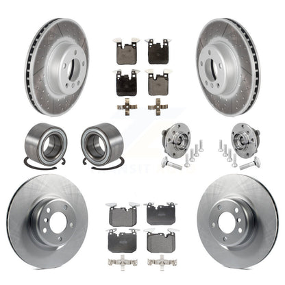 Hub Bearing Coat Brake Rotor Pad Shoe Front Rear Kit (10Pc) For BMW M240i xDrive