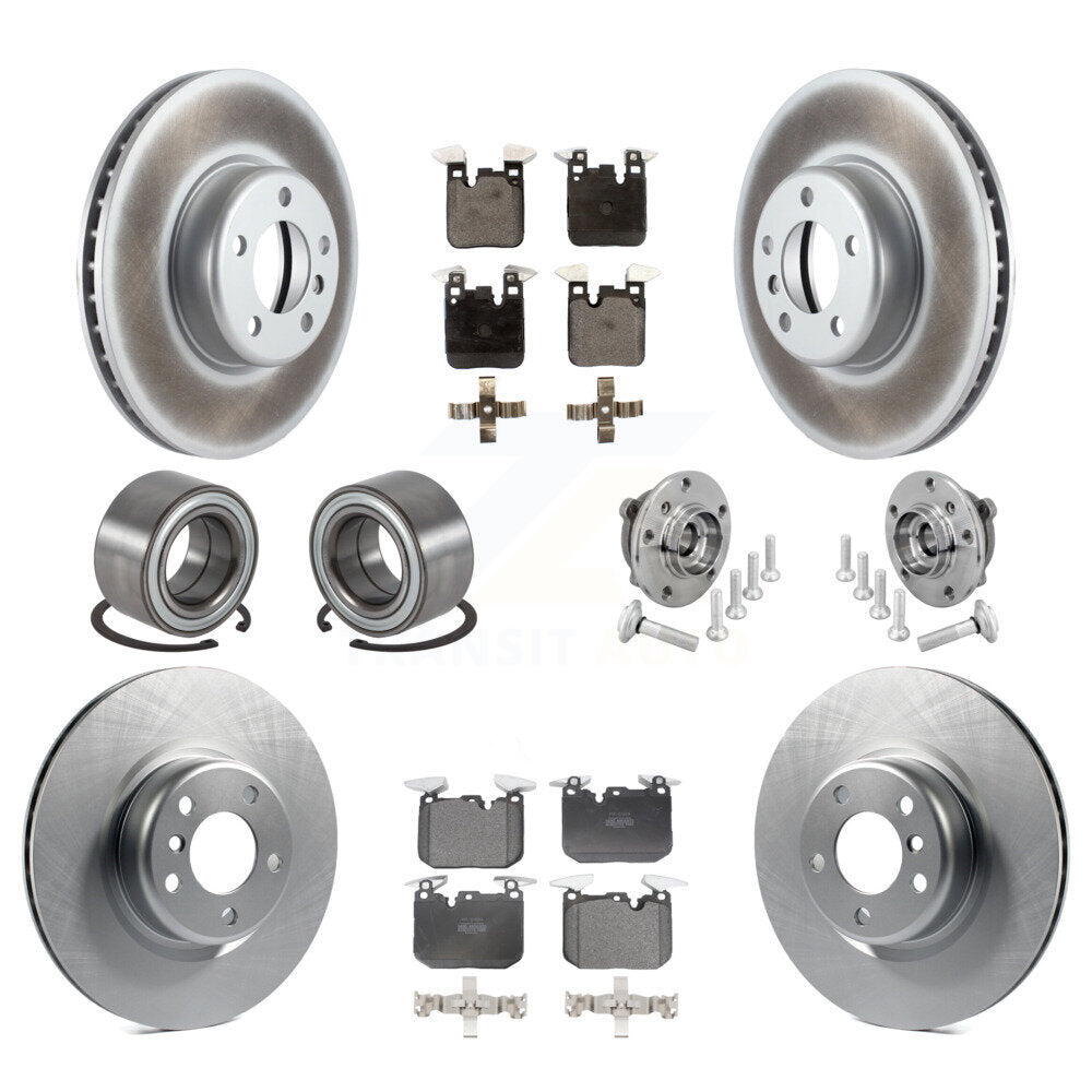 Hub Bearing Coat Brake Rotor Pad Shoe Front Rear Kit (10Pc) For BMW M240i xDrive