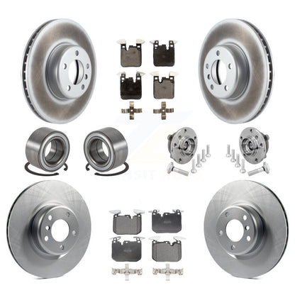 Hub Bearing Coat Brake Rotor Pad Shoe Front Rear Kit (10Pc) For BMW M240i xDrive