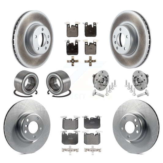 Hub Bearing Coat Brake Rotor Pad Shoe Front Rear Kit (10Pc) For BMW M240i xDrive
