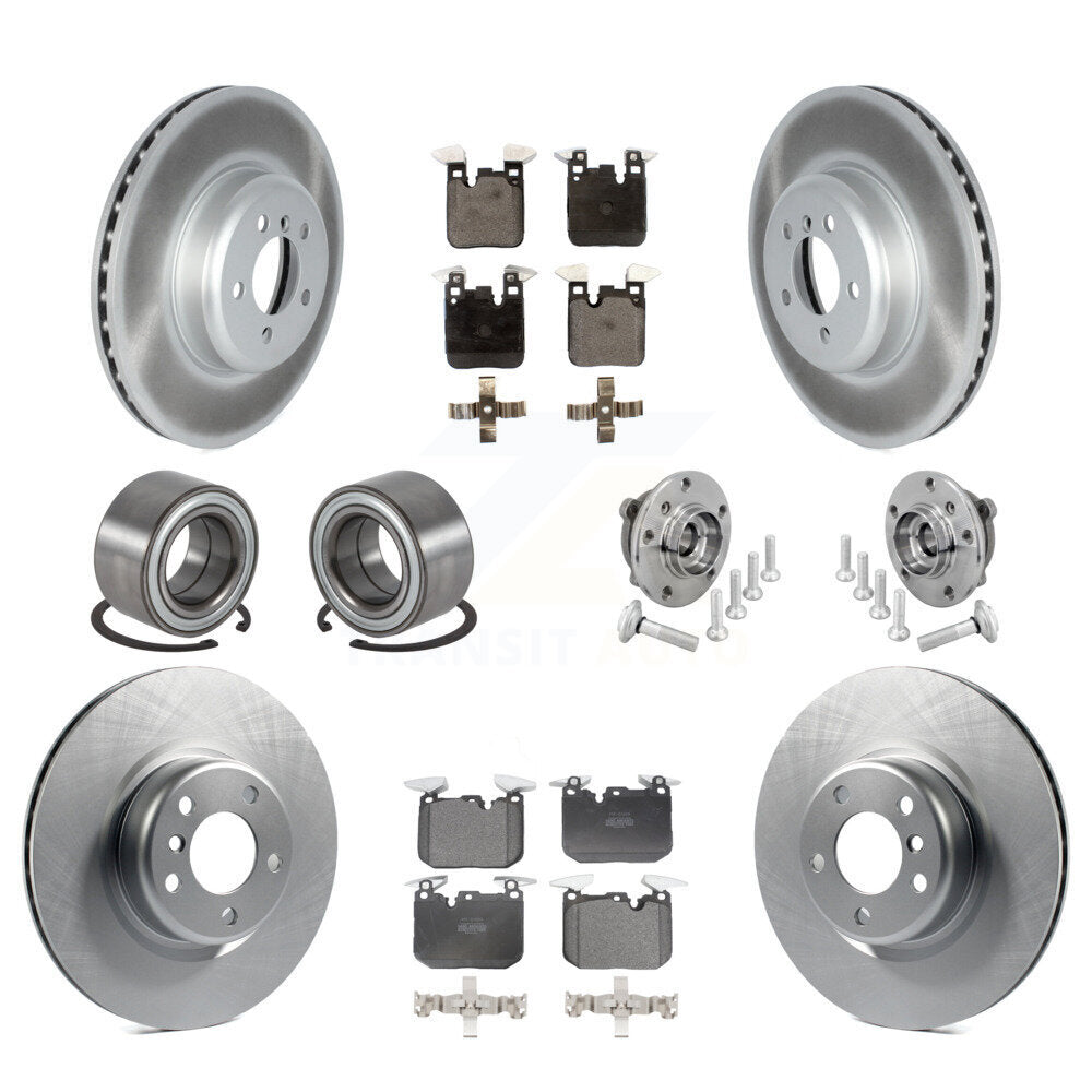 Hub Bearing Coat Brake Rotor Pad Shoe Front Rear Kit (10Pc) For BMW M240i xDrive