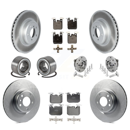 Hub Bearing Coat Brake Rotor Pad Shoe Front Rear Kit (10Pc) For BMW M240i xDrive